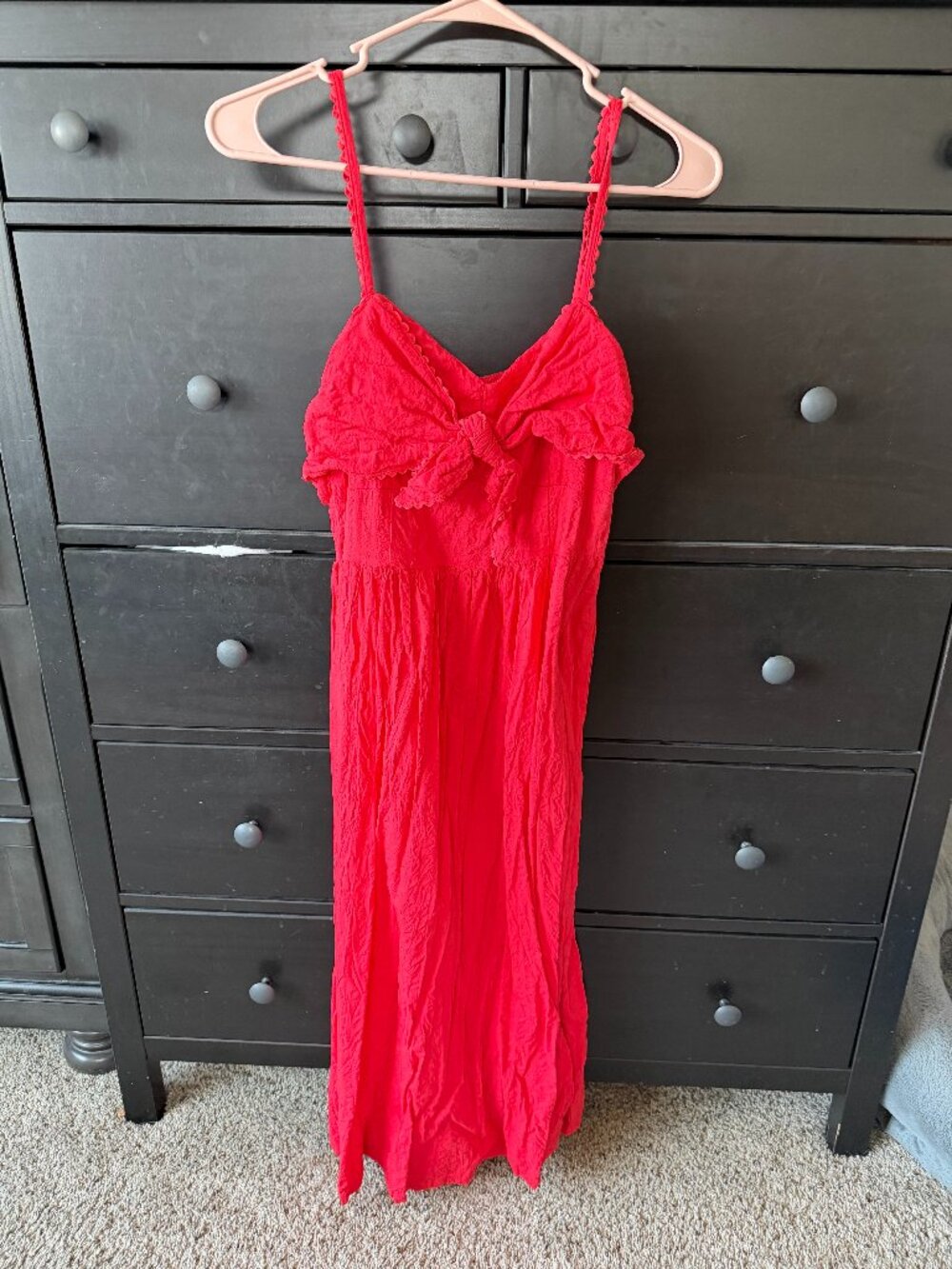 Old Navy Coral Midi Dress